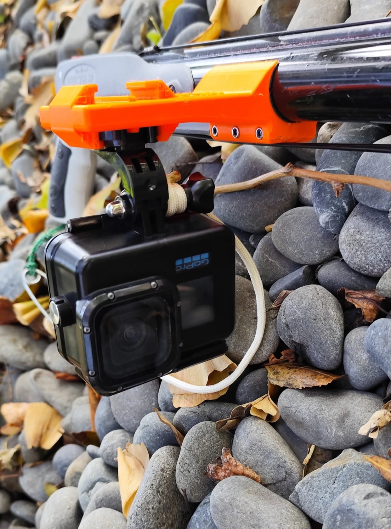 GoPro®-Compatible Speargun Mount – 30mm Barrel (Top & Bottom Camera Fit)