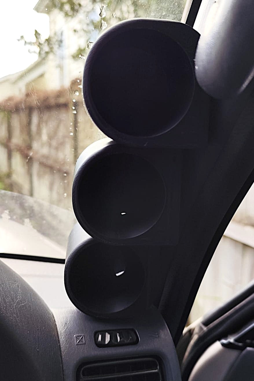 3D Printed Single/Dual/Triple Gauge Pod Holder – Custom Dashboard Mount or Pillar Pods